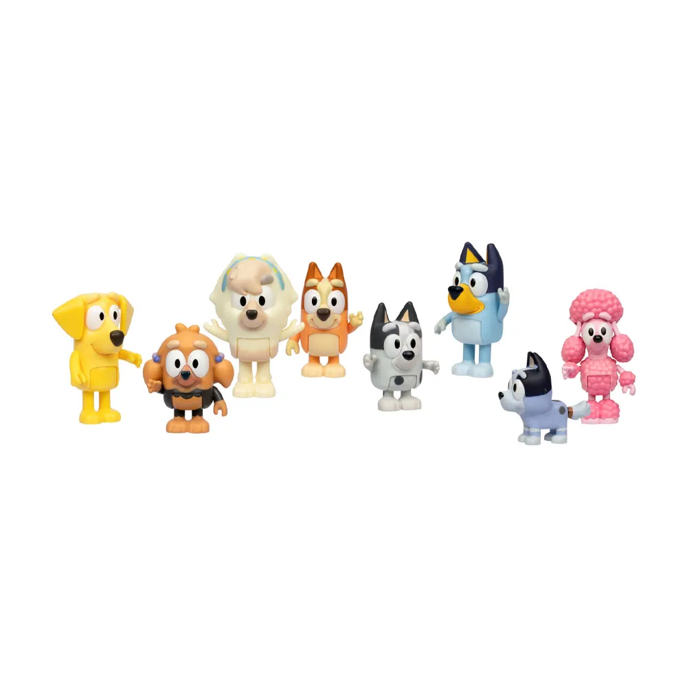 Pack 8 Figuras Bluey Amigos del Vecindario para Niños en Juguetería - foto 2 | La Mirilla Kids