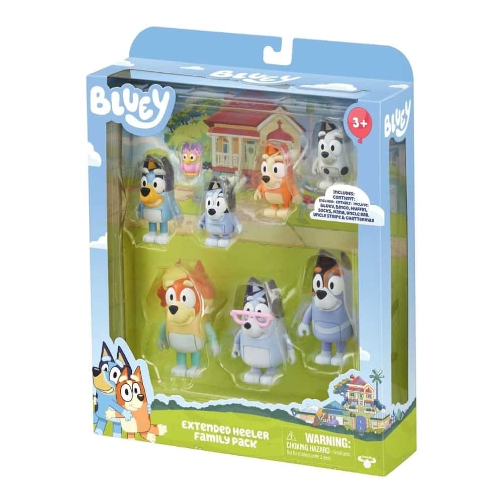 Pack 8 Figuras Bluey Preescolar Serie 7 para Niños en Juguetería | La Mirilla Kids