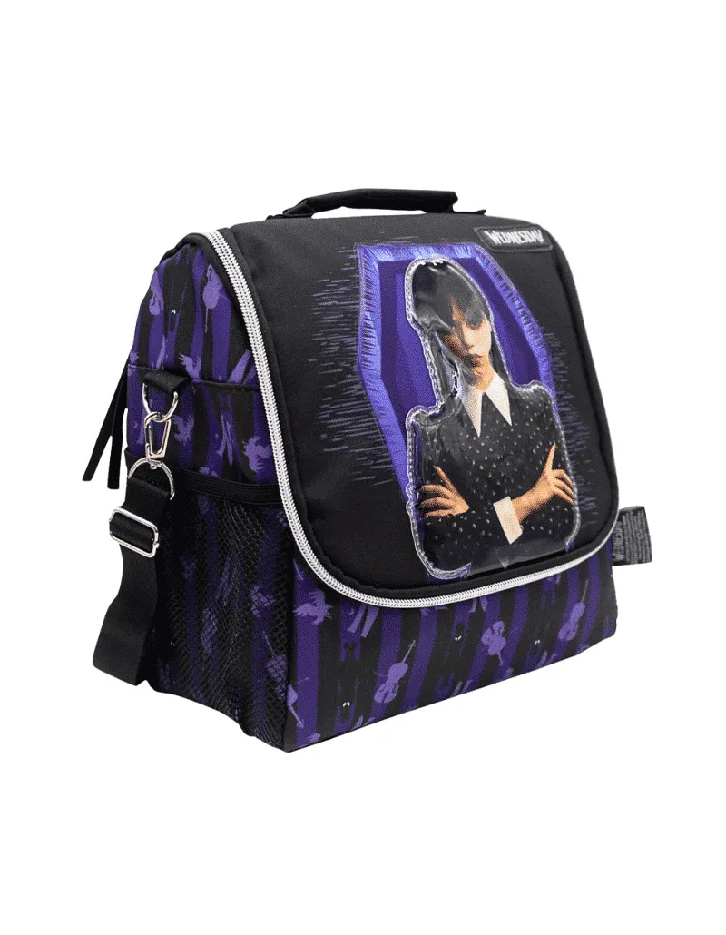Pack de Mochila Premium Merlina Addams: Mochila Escolar, Lonchera y Cartuchera en Mochilas escolares - foto 5 | La…