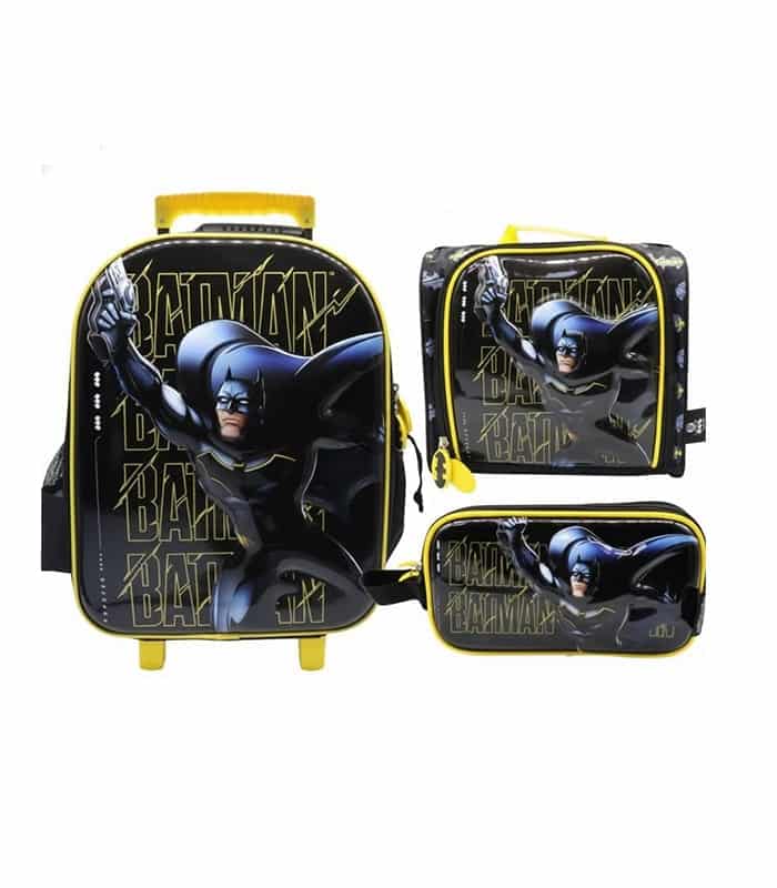 Pack Escolar Maleta Batman Caballero de la Noche Premium – 3 Piezas