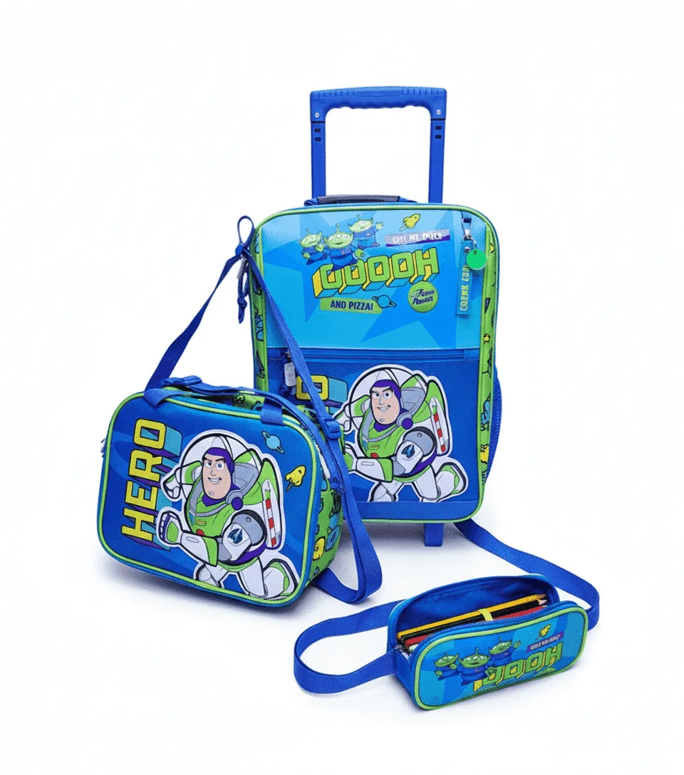 Pack Escolar Maleta Buzz Lightyear de Toy Story Premium – 3 Piezas