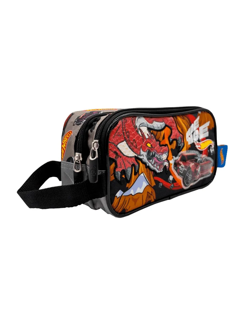 Pack Escolar Maleta Lonchera y Cartuchera Hot Wheels Dragon PREMIUM – 3 Piezas en Mochilas escolares - foto 5 | La…
