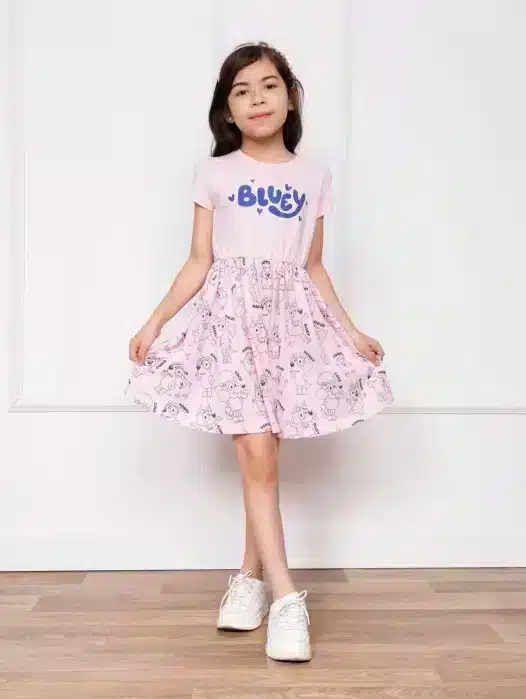 Polivestido Bluey para Niña Color Rosado