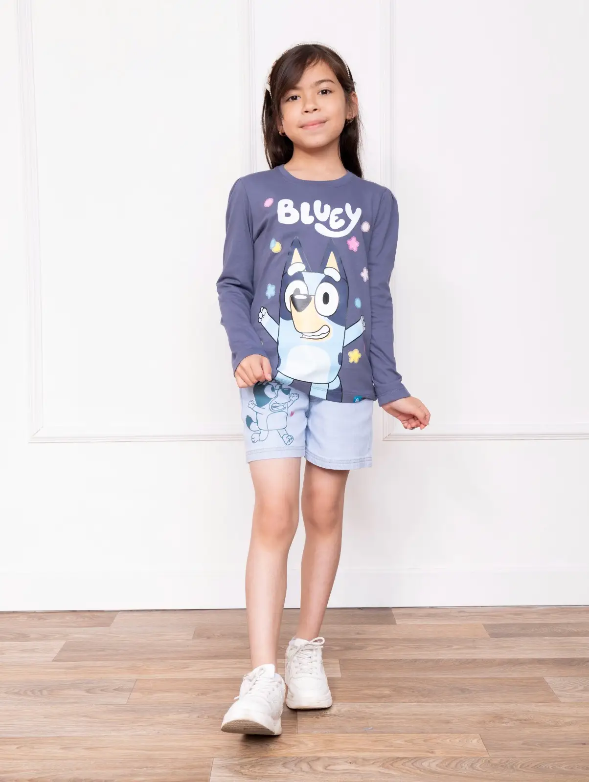 Polo Bluey para niña manga larga azul en Ropa Infantil - foto 3 | La Mirilla Kids