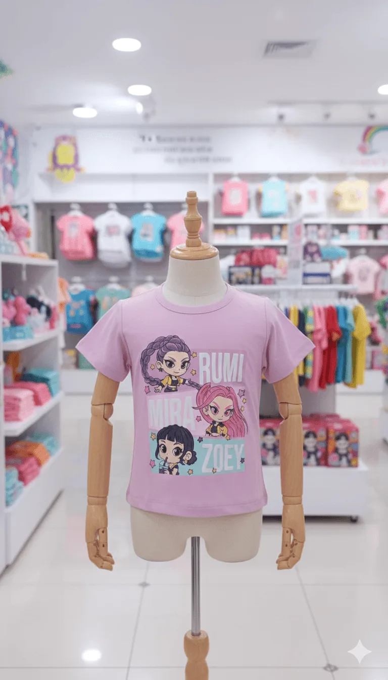 Polo de Algodón con Estampado de las Huntrix para Niñas