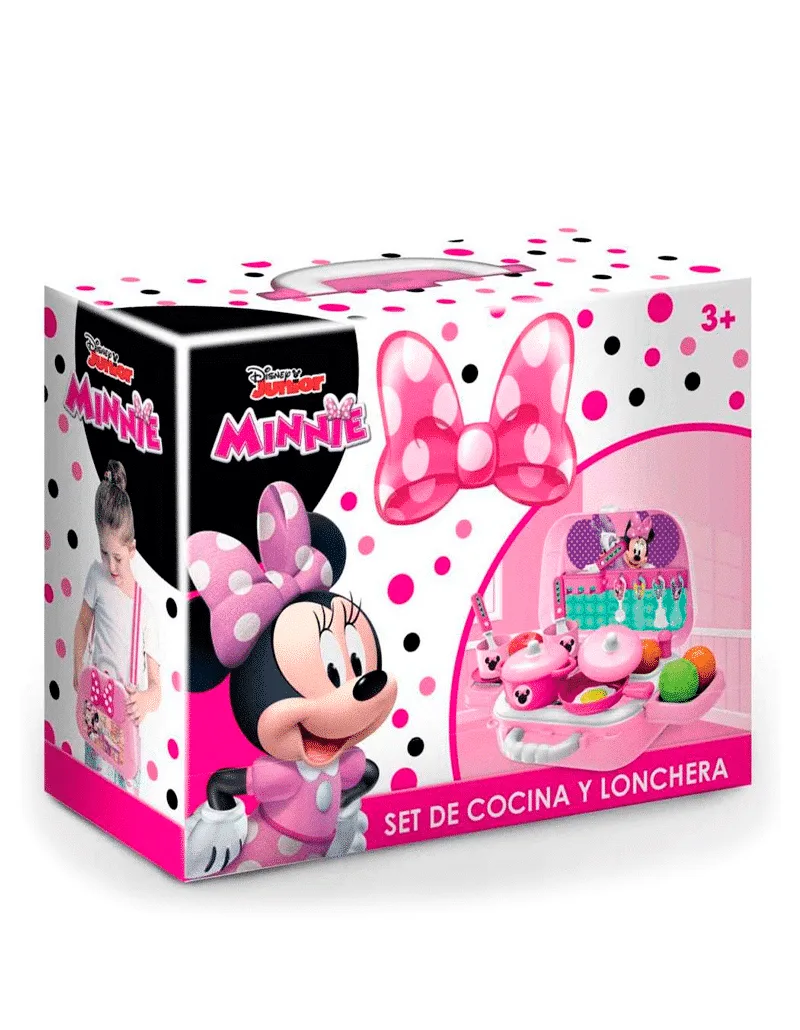 Set De Cocina Y Lonchera 2 En 1 Minnie Mouse en Juguetería - foto 3 | La Mirilla Kids