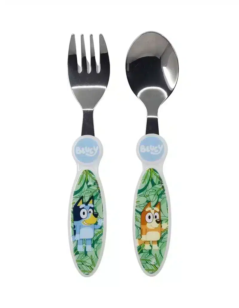 SET DE CUBIERTOS X2 PARA NIÑO BLUEY en Accesorios de lonchera | La Mirilla Kids