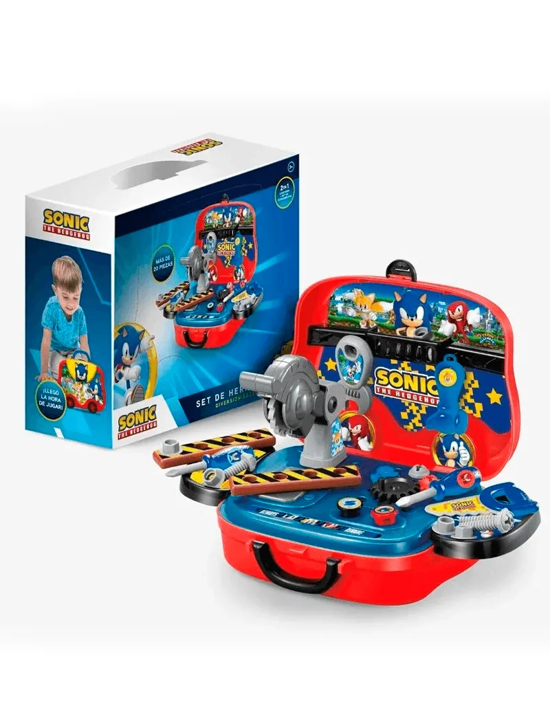 Set de Herramientas y Lonchera 2 en 1 Sonic