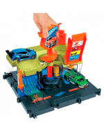 Hot Wheels City Pista de Juguete Autolavado de la ciudad