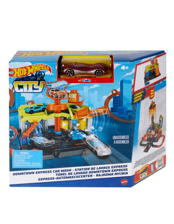 Hot Wheels City Pista de Juguete Autolavado de la ciudad - Imagen 2