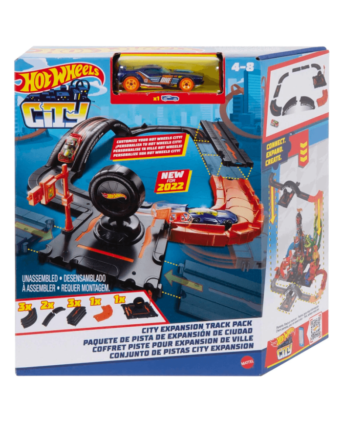 Hot Wheels City Pista de Juguete Paquete de Pistas - Imagen 4