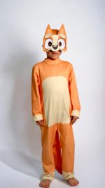 Disfraz Bingo Bluey para niños con gorra y máscara