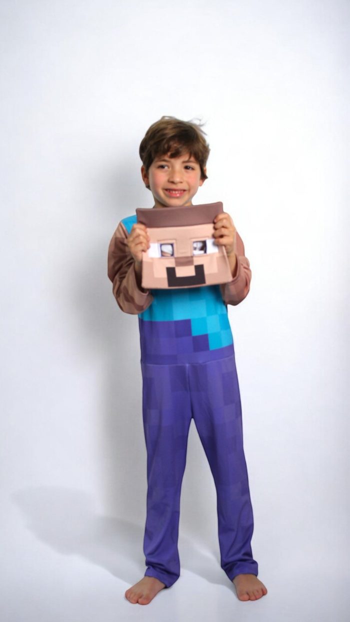Disfraz Minecraft Steve para niños