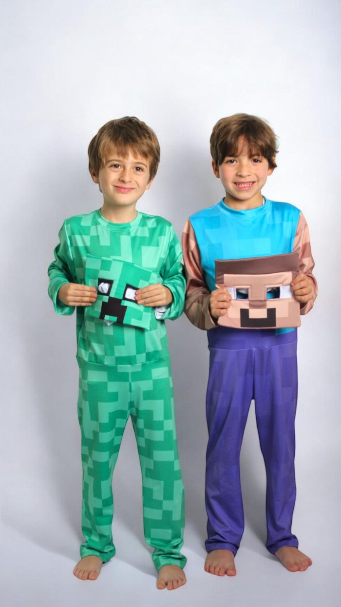 Disfraz Minecraft Steve para niños
