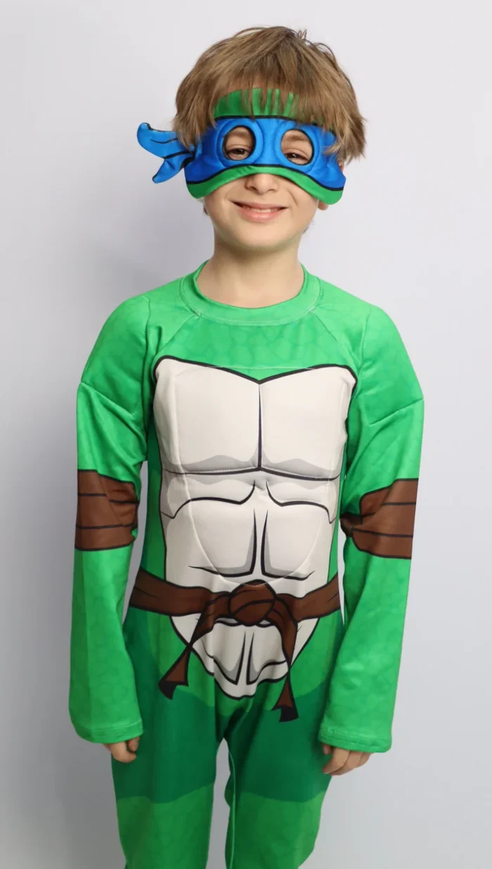 Disfraz Tortuga Ninja Leonardo para niños color azul