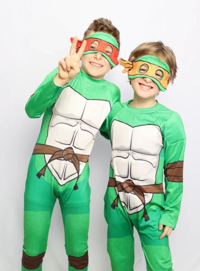 Disfraz Tortuga Ninja Michelangelo para niños color anaranjado