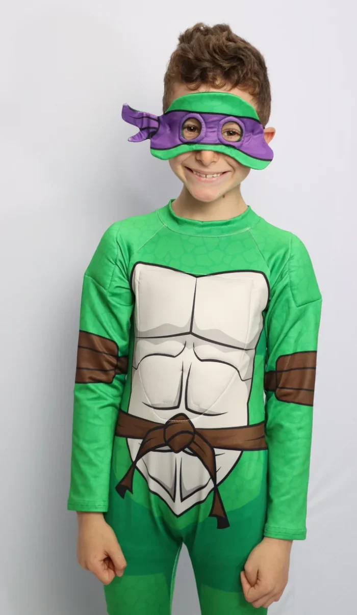Disfraz Tortuga Ninja Donatello para niños color morado