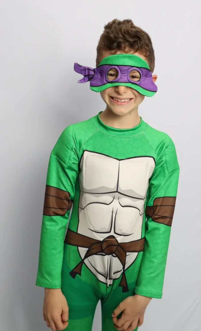 Disfraz Tortuga Ninja Donatello para niños color morado