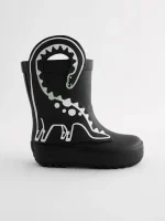Botas con Asa Dinosaurio Negro – Brilla en la Oscuridad - Imagen 2