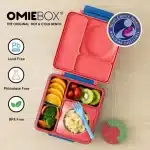 OmieBox - Lonchera Térmica Bento para Niños (Comida Fría y Caliente) - Azul/Rojo - Imagen 7