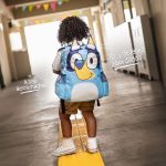 Mochila Premium Bluey: Edición Especial con Detalles 3D y Bordados