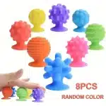 Kit de Pelotas Sensoriales Anti estrés x8 - Texturas Únicas y Juguetes de Baño - Imagen 2