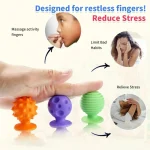 Kit de Pelotas Sensoriales Anti estrés x8 - Texturas Únicas y Juguetes de Baño - Imagen 9