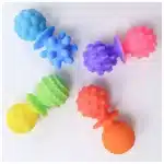 Kit de Pelotas Sensoriales Anti estrés x8 - Texturas Únicas y Juguetes de Baño - Imagen 7