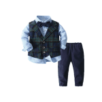Conjunto de Niño Celeste Traje - Imagen 2