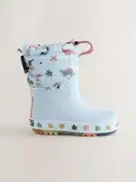 Botas de Agua Dinosaurio Azul con Forro Superior – Calzado Infantil Premium - Imagen 2
