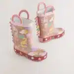 Botas de Agua con Asa Dinosaurio Rosado para Niños – Diseño Exclusivo y Calidad Premium
