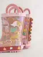 Botas de Agua con Asa Dinosaurio Rosado para Niños – Diseño Exclusivo y Calidad Premium - Imagen 3