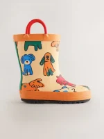Botas de Agua con Asa Color Naranja con Perritos – Edición Limitada para Niños - Imagen 2