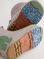 Botas de Agua Dinosaurio Gris con Forro Thinsulate Térmico para Niños – Importadas de Inglaterra - Imagen 4