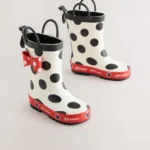 Botas de Agua con Asa de Minnie Mouse para Niñas – Original y Divertidas