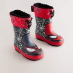 Botas de Agua Spiderman Black/Red con Thinsulate Térmico™