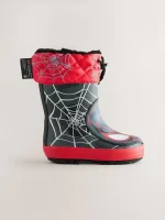 Botas de Agua Spiderman Black/Red con Thinsulate Térmico™ - Imagen 2