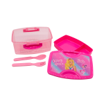 Taper Barbie 1100ml con cubiertos - Imagen 4