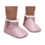 ZAPATITOS BEBÉ SUELA BLANDA FELPA ROSADO - Imagen 4