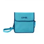 OmieTote Lonchera de Tela Plegable y Lavable - Celeste