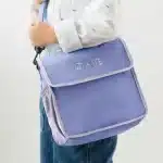OmieTote Lonchera de Tela Plegable y Lavable - Morado - Imagen 3