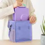 OmieTote Lonchera de Tela Plegable y Lavable - Morado - Imagen 2