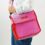 OmieTote Lonchera de Tela Plegable y Lavable - Rosado - Imagen 3