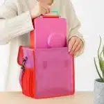 OmieTote Lonchera de Tela Plegable y Lavable - Rosado - Imagen 2
