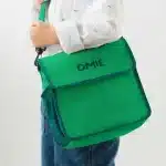 OmieTote Lonchera de Tela Plegable y Lavable - Verde - Imagen 3