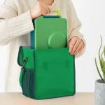 OmieTote Lonchera de Tela Plegable y Lavable - Verde - Imagen 2