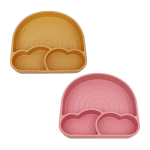 PLATO DE SILICONA ARCOÍRIS PARA BEBÉ
