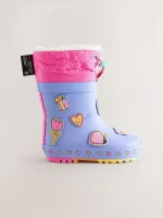 Botas de Agua con Thinsulate de Personajes Púrpura para Niños – Edición Limitada