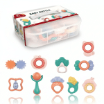 Set Sonajeros Mordedores Bebé x10 en Taper - Desarrollo Motor y Estimulación Auditiva
