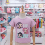Polo de algodón con estampado de Las Huntrix para niñas